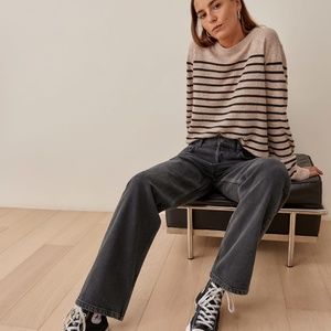 Reformation Casey Relaxed Mid Rise Straight Jeans - Size 26